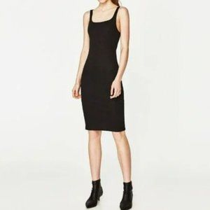 ZARA Join the Life Tank Dress Black